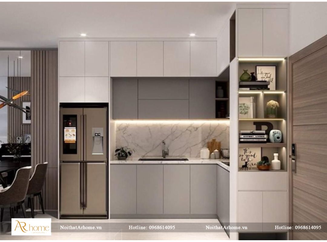 Lựa chọn tủ bếp inox cánh Acrylic phù hợp
