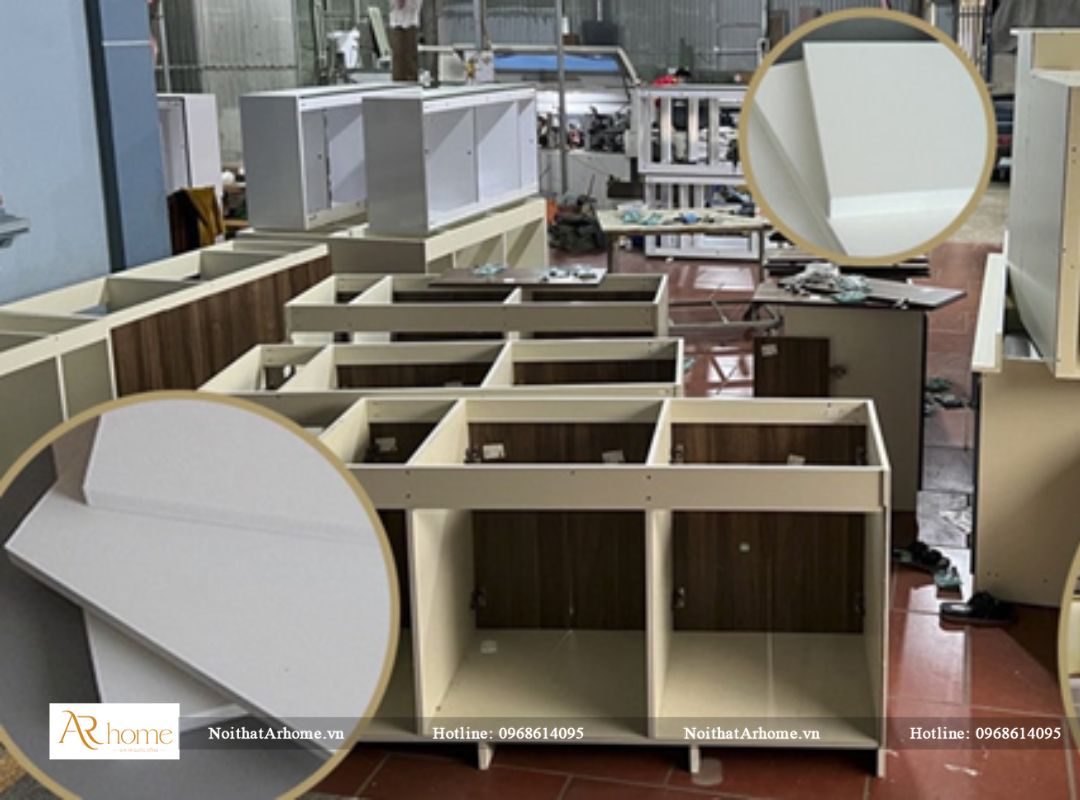 Cánh tủ bếp làm từ tấm nhựa Acrylic