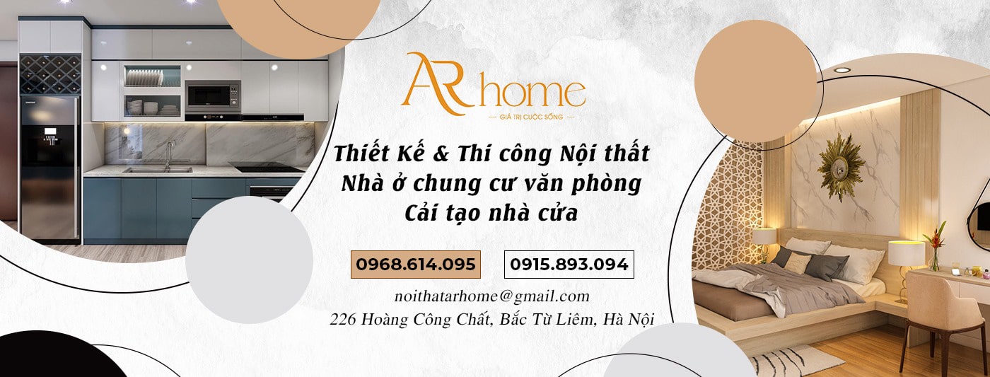 Arhome - Đơn vị thi công lắp đặt tủ bếp phủ Acrylic chất lượng cao
