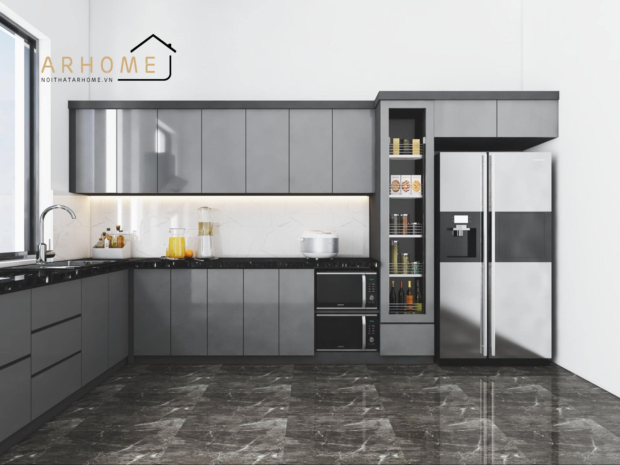 Các mẫu tủ bếp chữ L đẹp cho không gian nấu nướng