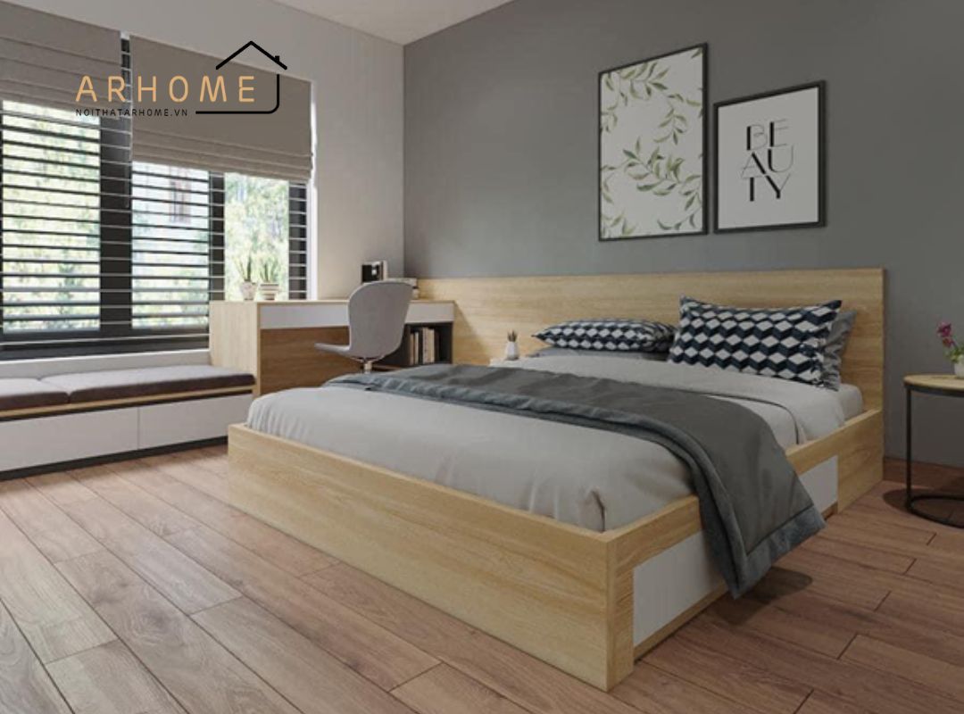 Giường ngủ có ngăn kéo thông minh giá rẻ sản xuất tại hà nội