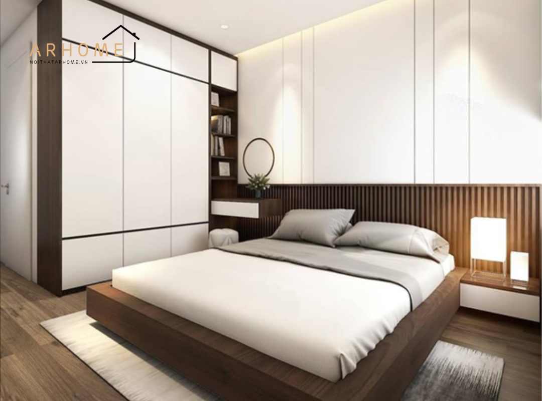 Giường ngủ kiểu nhật để đệm nổi