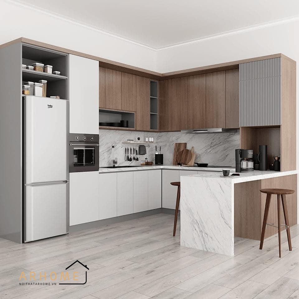 Kích thước tủ bếp hình chữ U