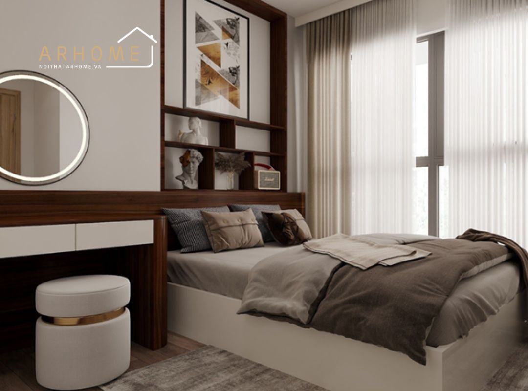 Mẫu giường gỗ công nghiệp đẹp tinh tế
