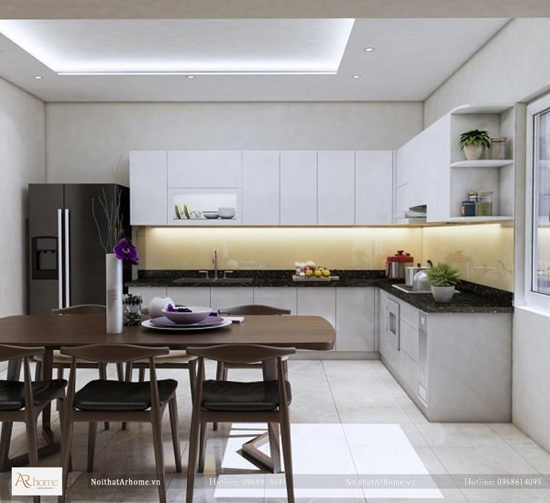 Cách lựa chọn mẫu tủ bếp cánh acrylic phù hợp
