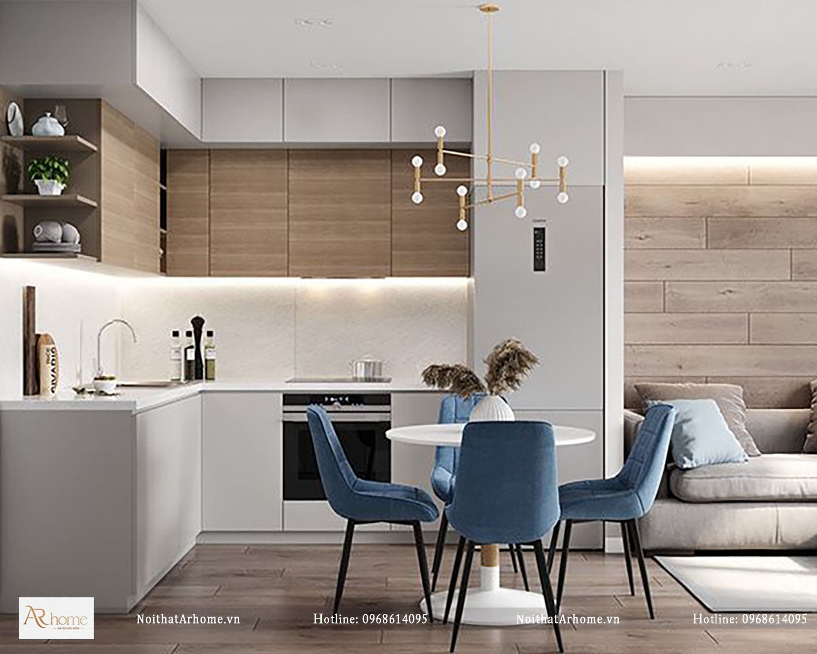 Tủ bếp có độ bền, khả năng chống nước cao