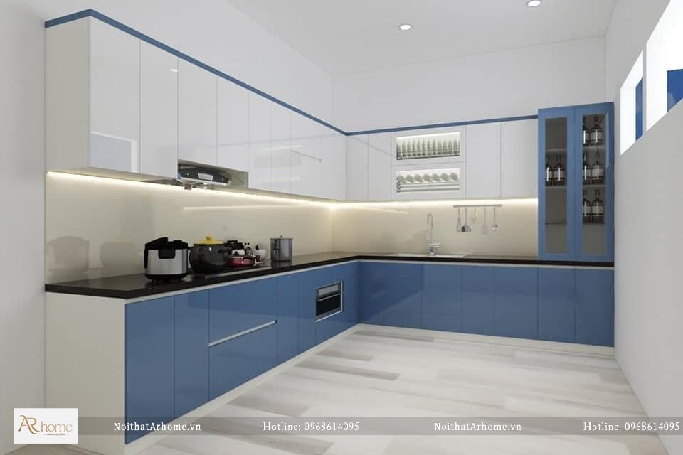 Tủ bếp nhựa cao cấp acrylic