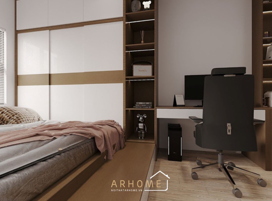 Giường ngủ liền tủ quần áo