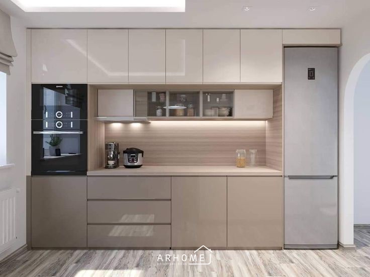 Lựa chọn tủ bếp hiện đại chữ I phù hợp kích thước tủ bếp
