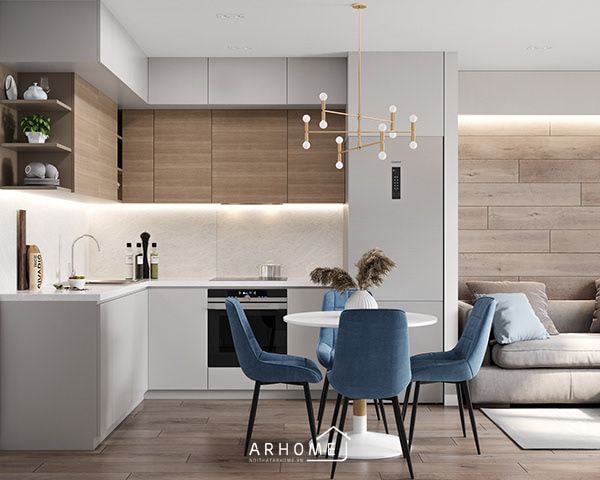 Sự đa dạng và linh hoạt của tủ bếp chữ L