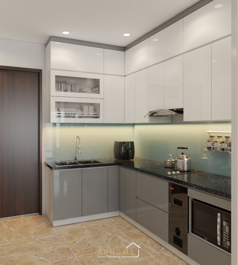 Thiết kế tủ bếp đáp ứng đầy đủ tiện nghi