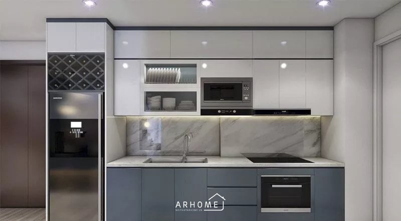 Tủ bếp Picomat hình chữ I nhỏ gọn