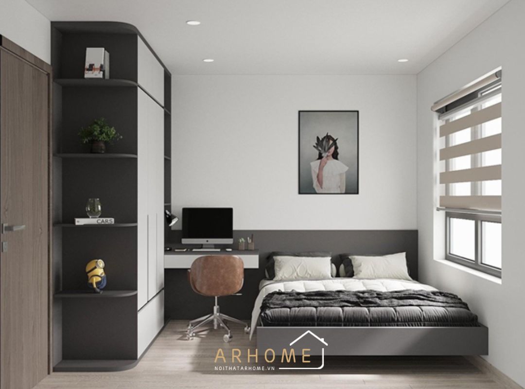 Giường ngủ gỗ công nghiệp cho bé trai