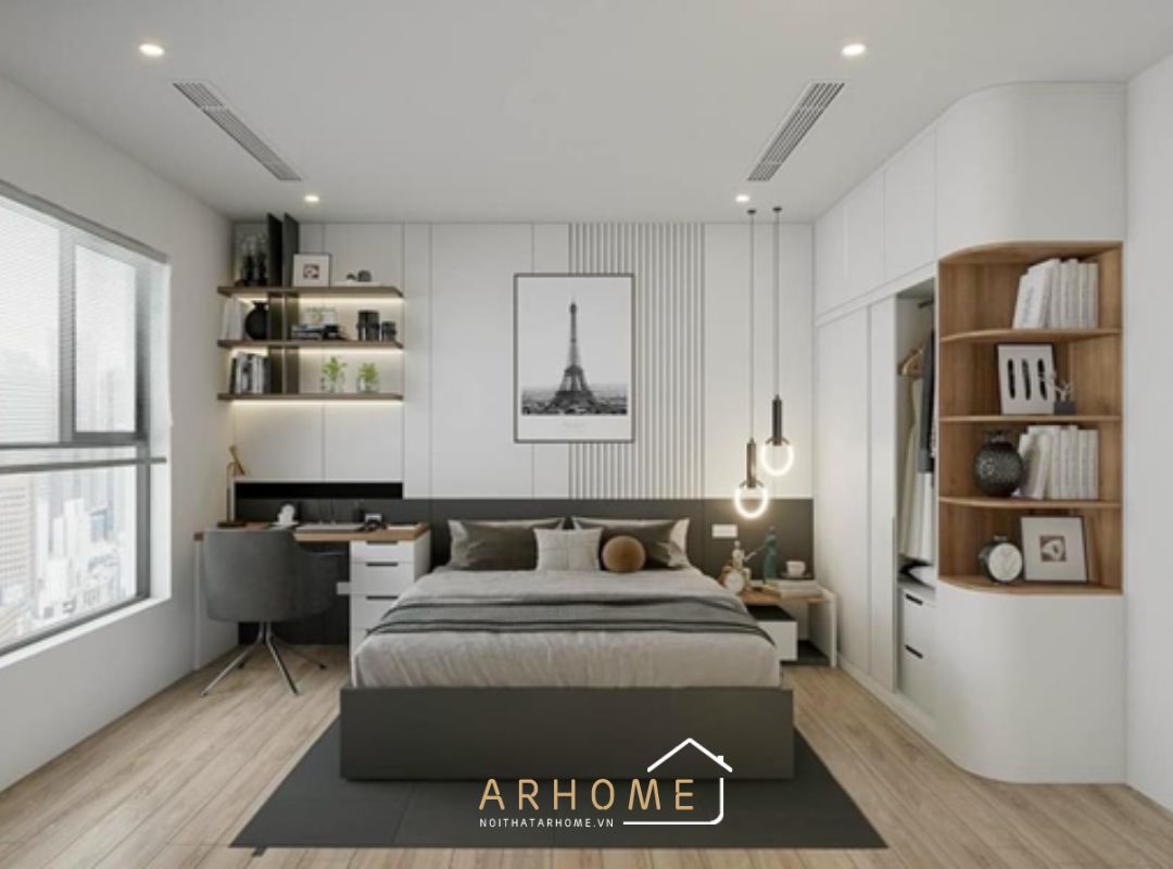 giường ngủ gỗ và các phụ kiện trang trí cho phòng ngủ