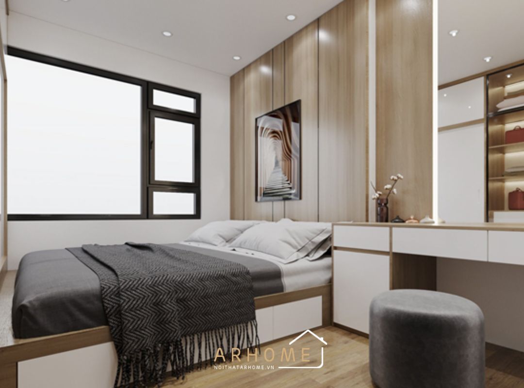 Giường ngủ gỗ đẹp thiết kế thông minh