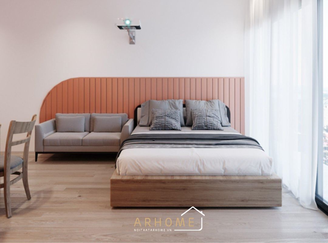 Giường ngủ gỗ đẹp đi kèm tiện ích thông minh