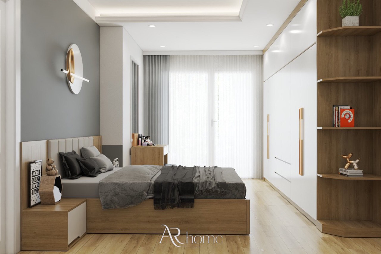 Kê giường ngủ lệch với cửa sổ và cửa ra vào